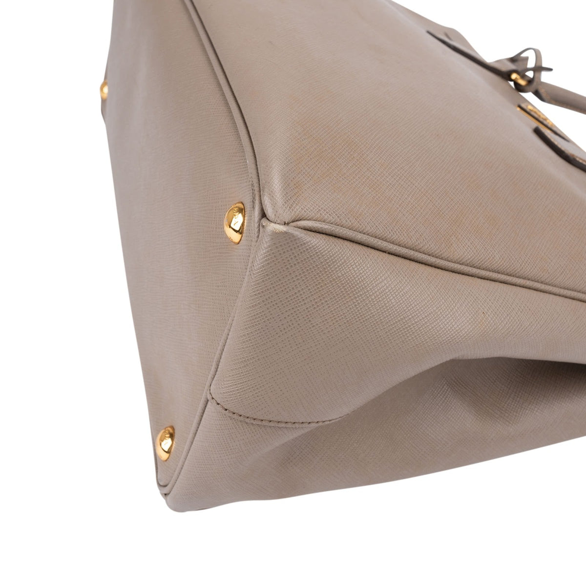 Bolso de mano Prada Galleria en piel Saffiano gris