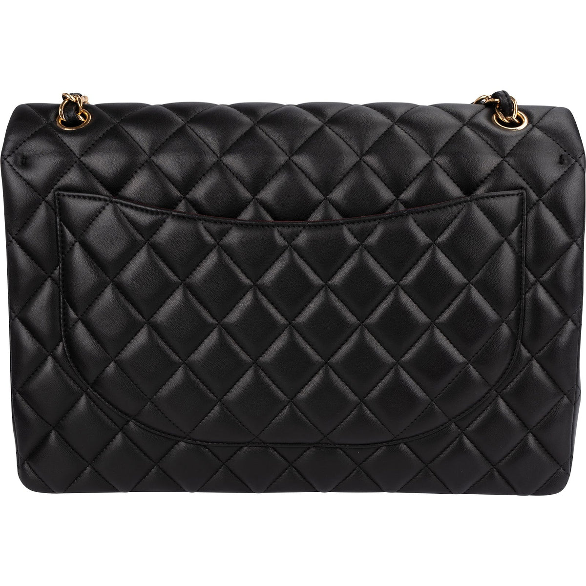 Bolso bandolera Chanel Maxi Double Flap de piel de cordero acolchada