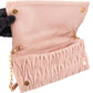 Miu Miu Matelassé Nappa Leather Fold Over Clutch Crossbody Bag