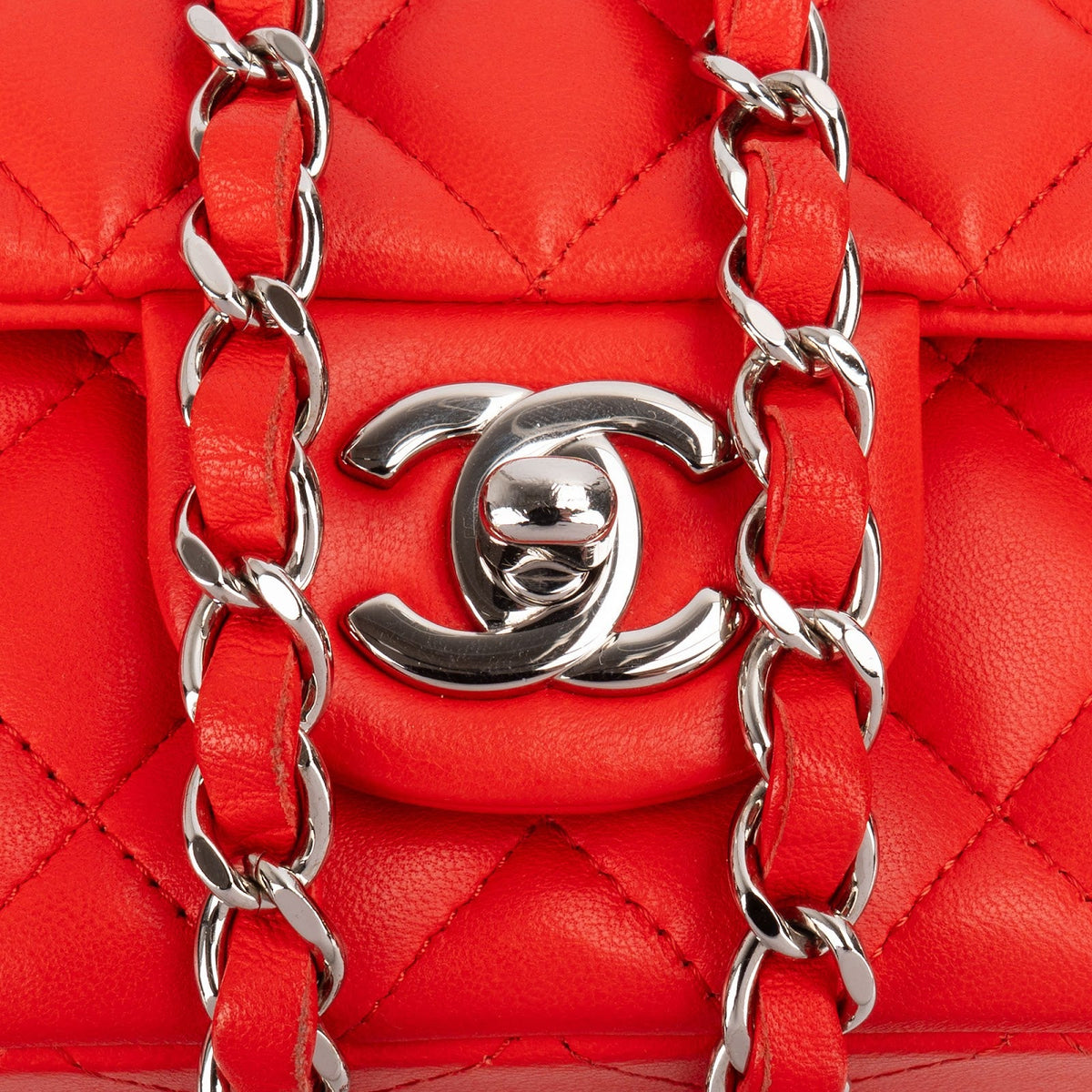 Chanel Lammleder Rectangular Single Flap Umhängetasche, Bild 9 von 14