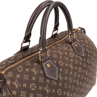 Louis Vuitton Monogram Mini Lin Canvas Speedy 30 Handbag