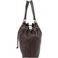 Yves Saint Laurent Leather Y-Mail Drawstring Tote Shoulder Bag
