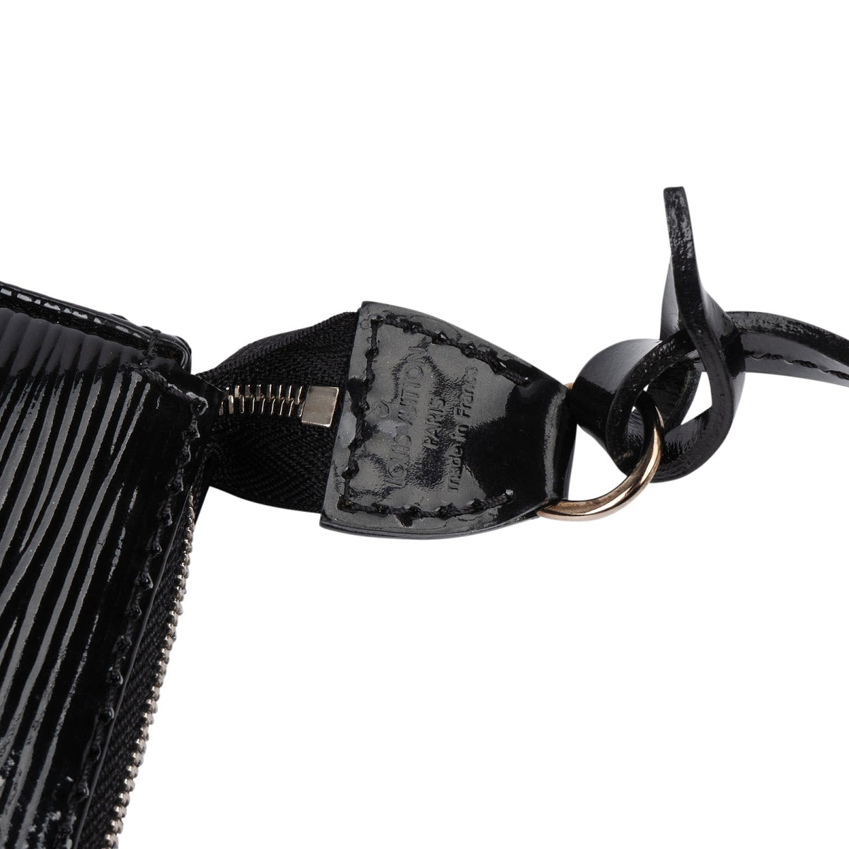 Louis Vuitton Pochette NM aus schwarzem Epi-Leder Electric – Ansicht 10