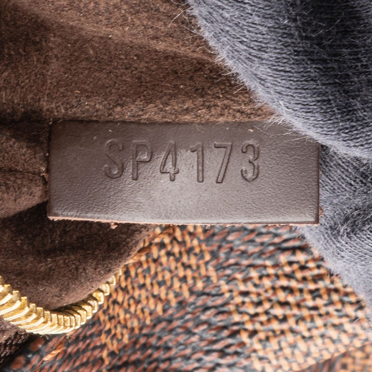 Sac à main Louis Vuitton Portobello GM en toile Damier Ébène