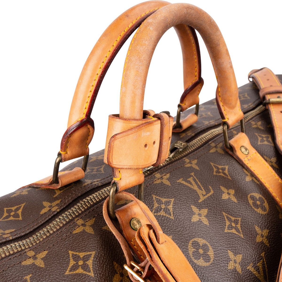 Sac de voyage Louis Vuitton Keepall 60 Bandoulière en toile Monogram