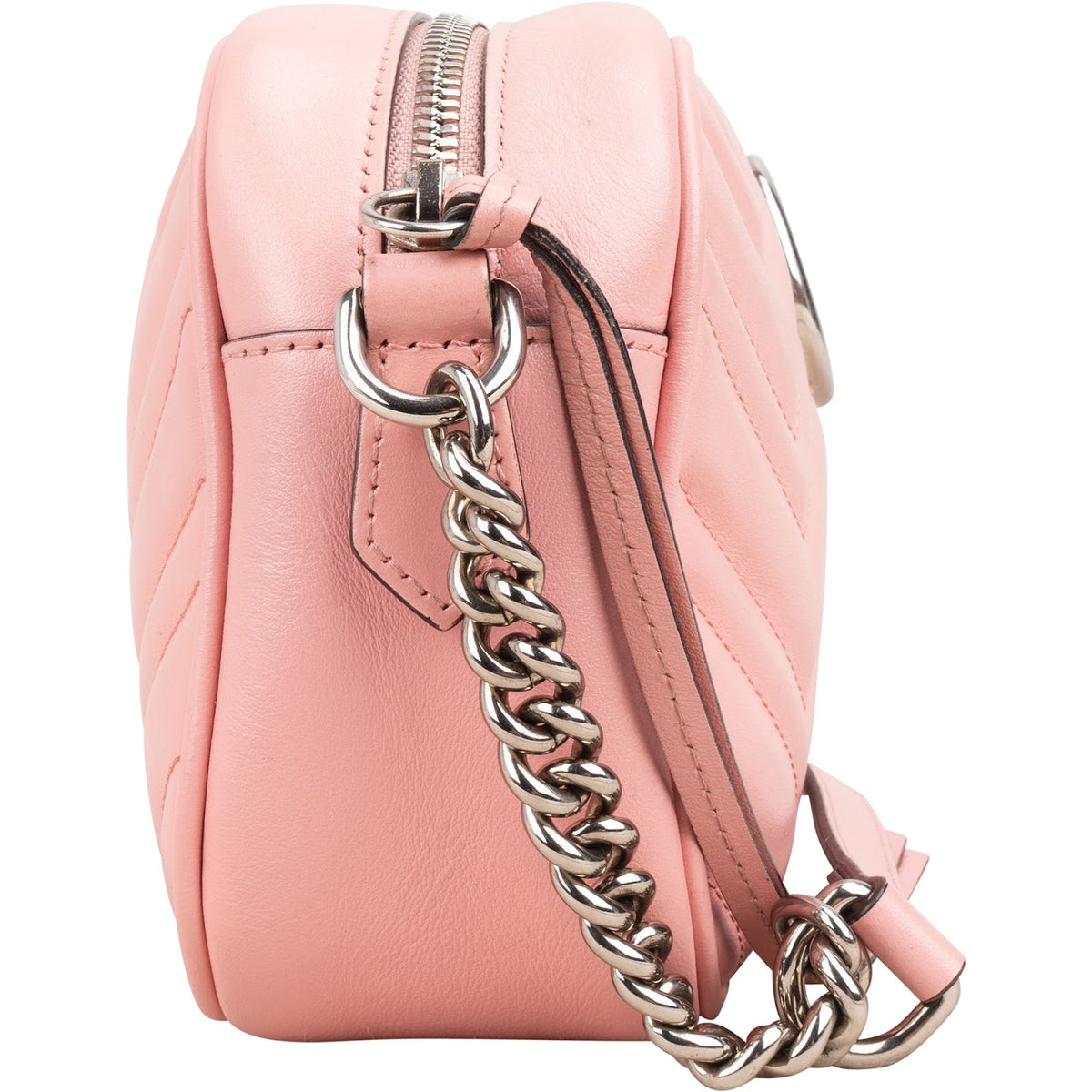 Borsa a tracolla Gucci GG Marmont Camera in pelle Monogram matelassé