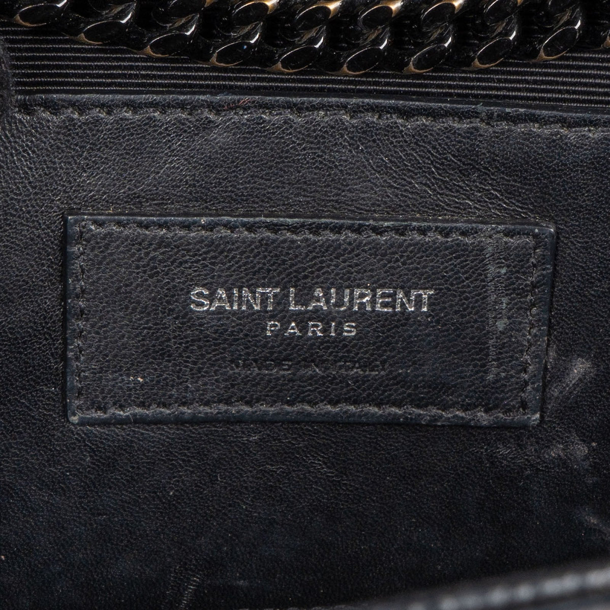 Saint Laurent Kate schoudertas van generfd leer met ketting