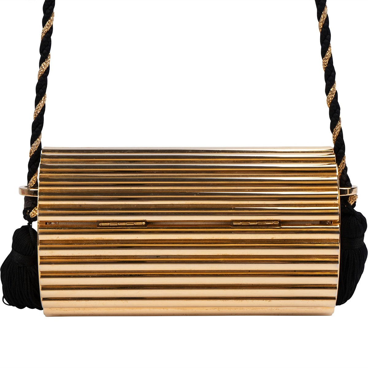 Sac à main Saint Laurent Opium Tassel Minaudiere ton or