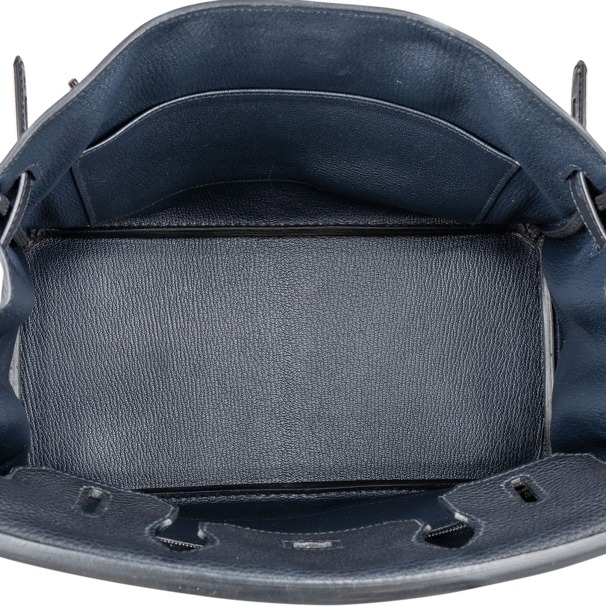 Hermès Blau Indigo Clemence Birkin 30 Handtasche, Bild 14 von 15