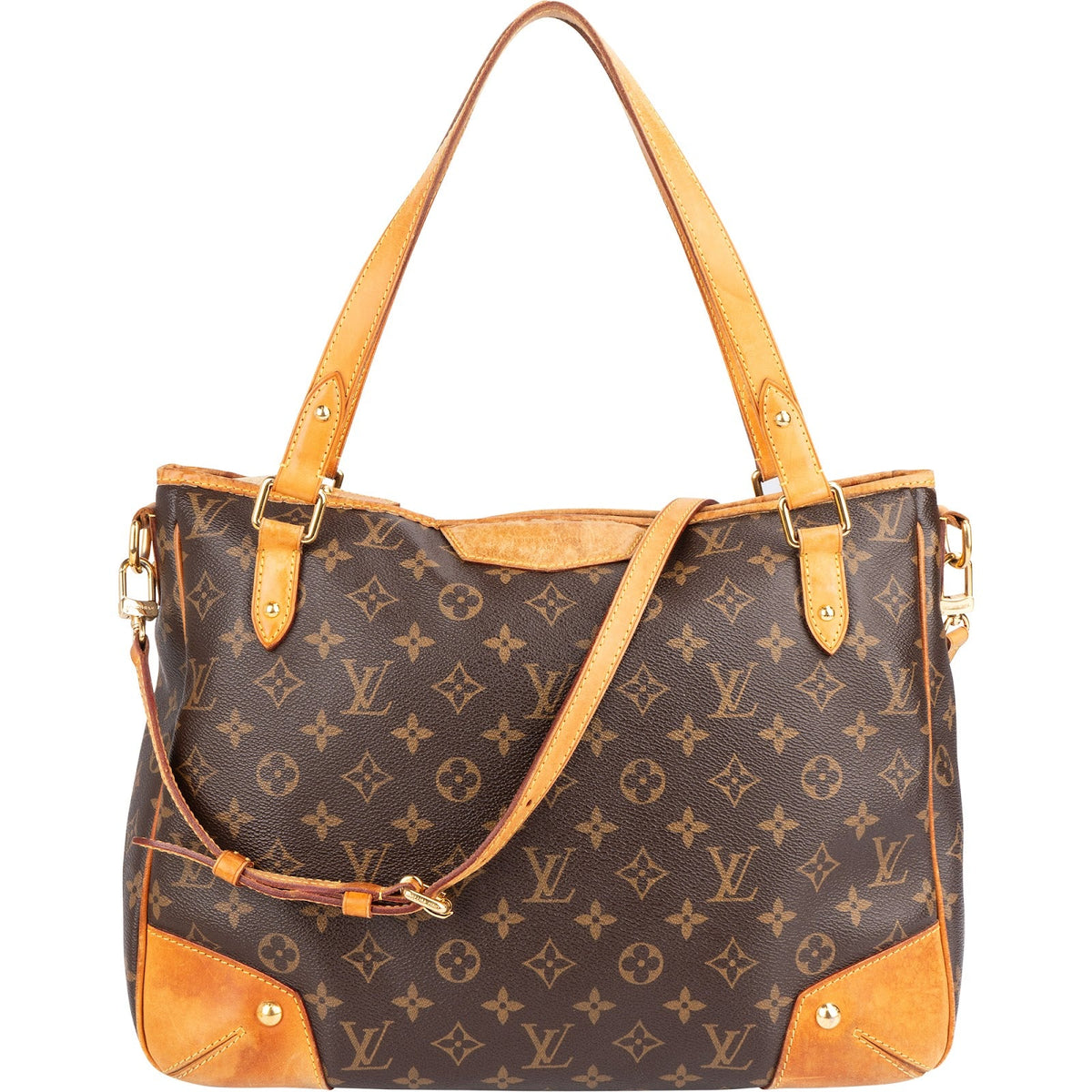 Louis Vuitton Monogram Canvas Estrela MM aus Canvas und Vachetta-Leder – Vorderansicht