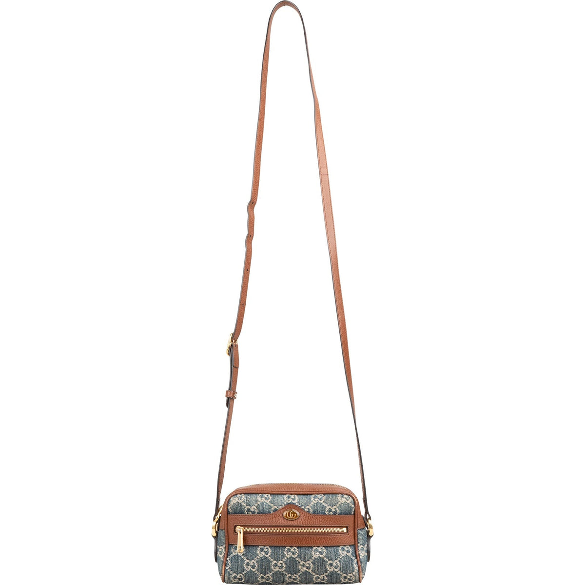 Sac bandoulière Gucci Ophidia Camera en denim Monogram GG