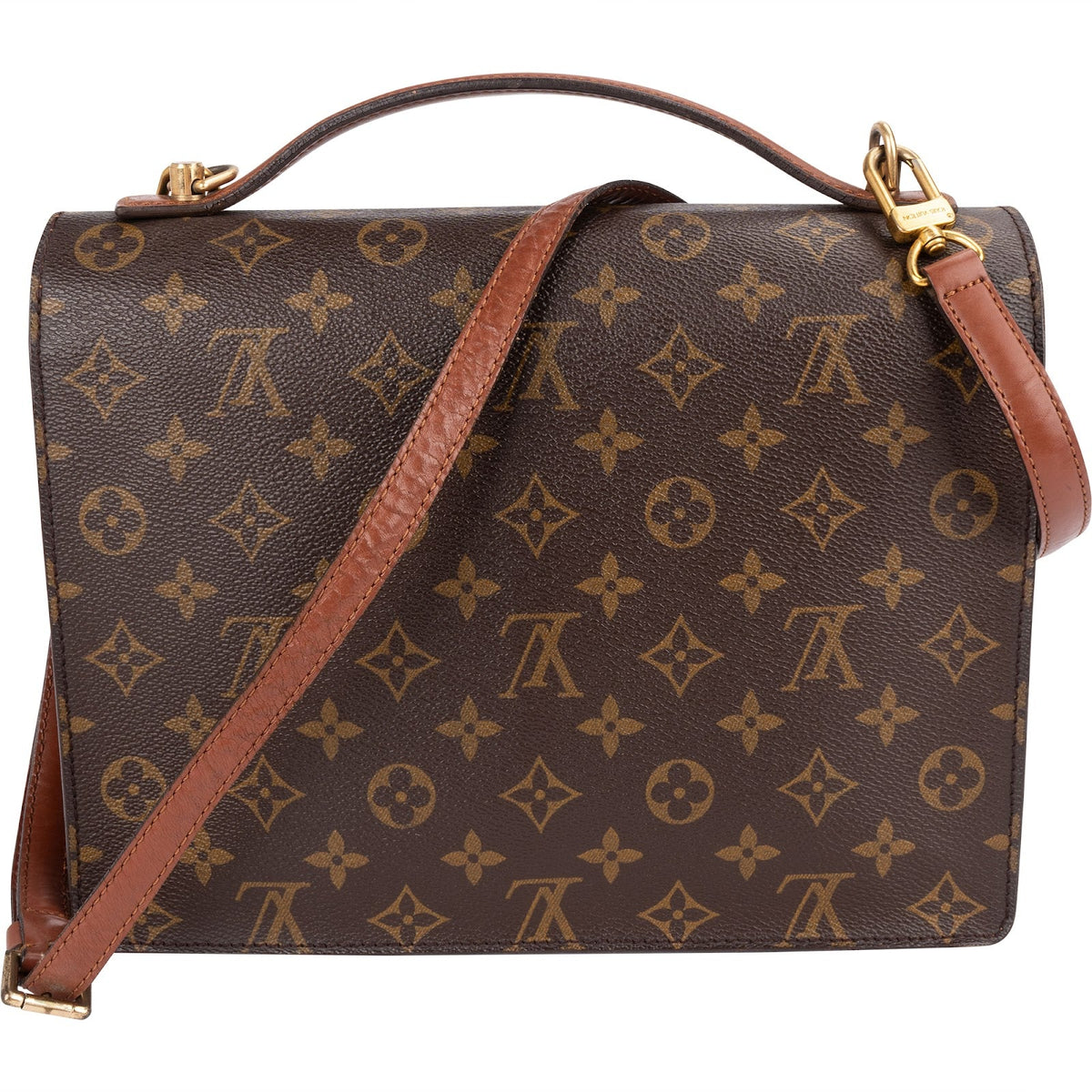 Borsa a mano Louis Vuitton Monceau in tela Monogram