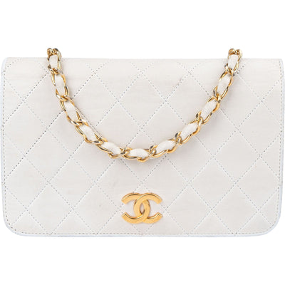 Chanel Quilted Lambskin 24K Gold Mini Crossbody Bag