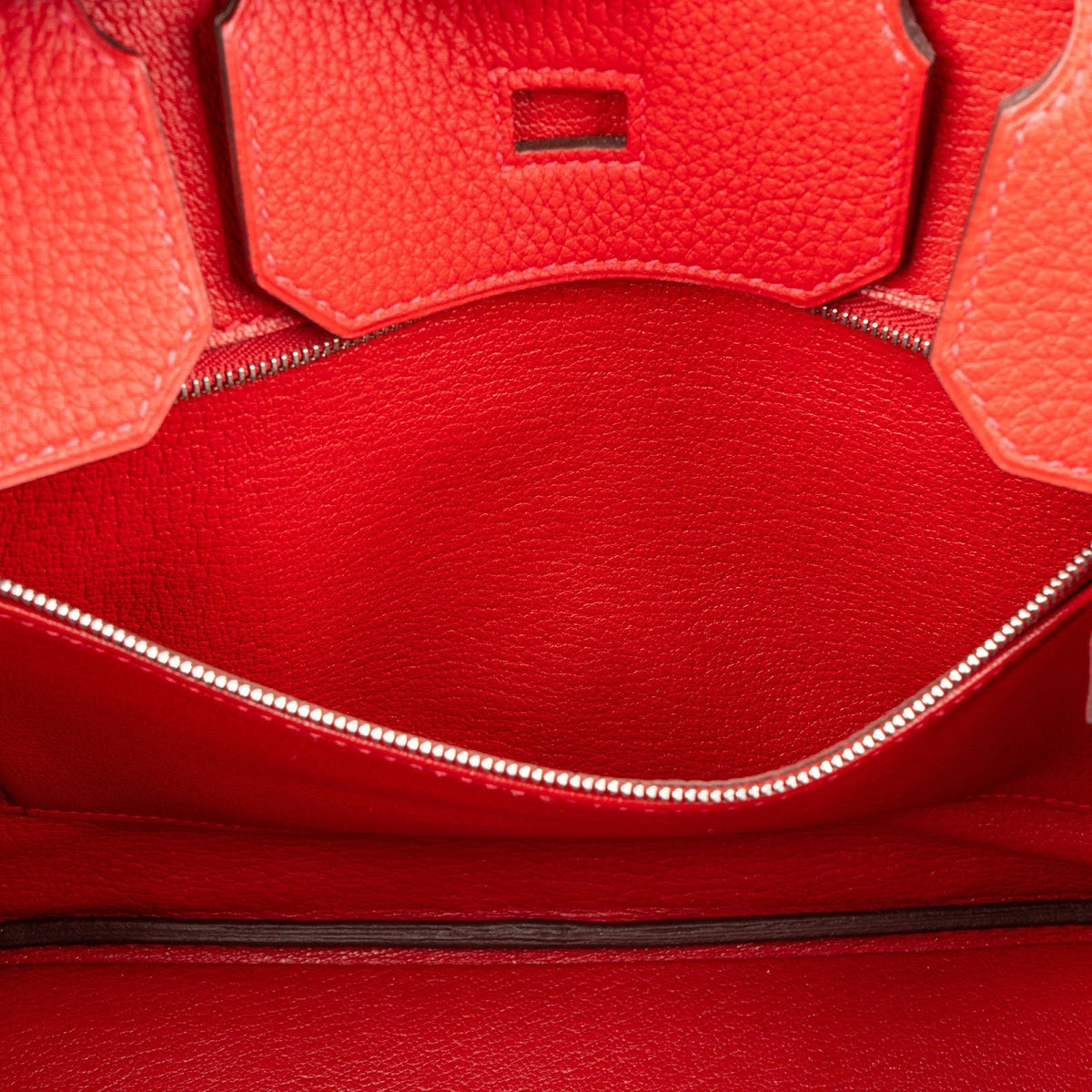 Hermès Rouge Garance Togo lederen Palladium Birkin 30 handtas
