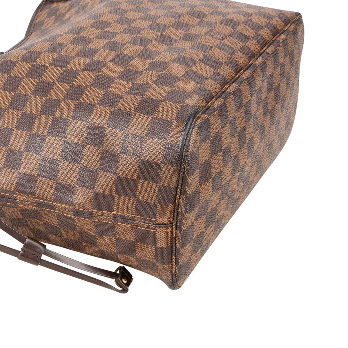 Borsa a spalla Louis Vuitton Neverfull MM in tela Monogram Damier Ebene