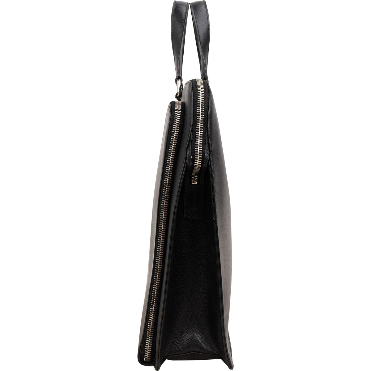 Sac à main Prada Triangle Briefcase en cuir Saffiano