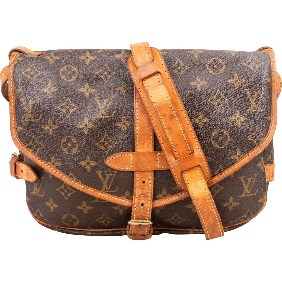 Bolso bandolera Louis Vuitton Monogram Canvas Saumur 30