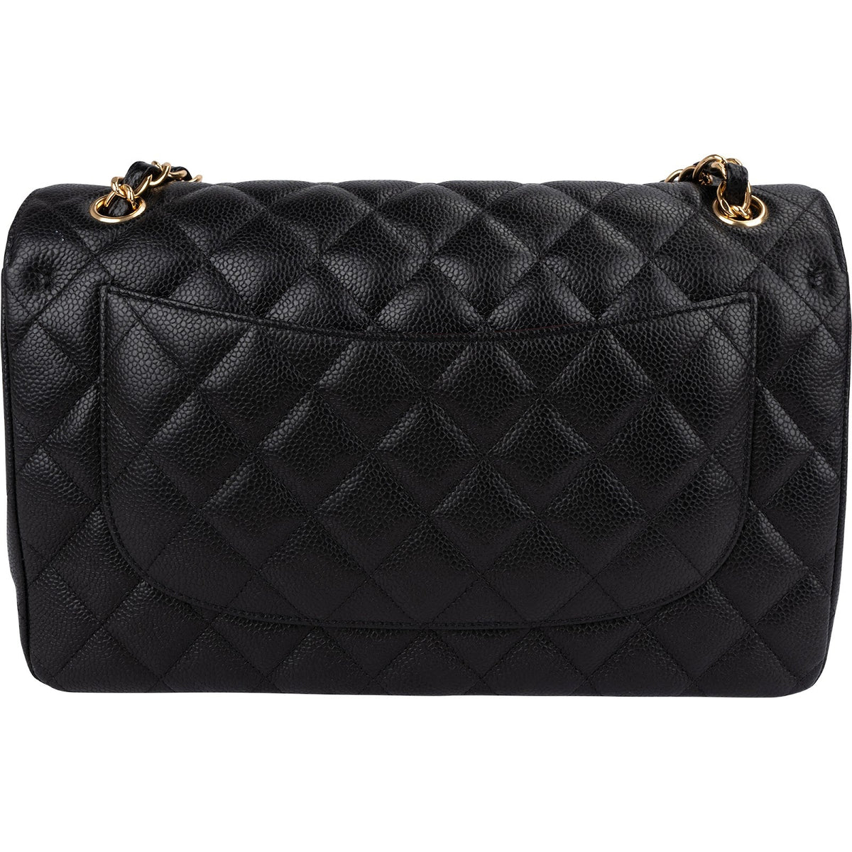 Chanel Caviar Leder Jumbo Double Flap Schultertasche, Bild 4 von 15
