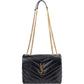 Saint Laurent Small Loulou aus gestepptem Kalbsleder – Ansicht 8
