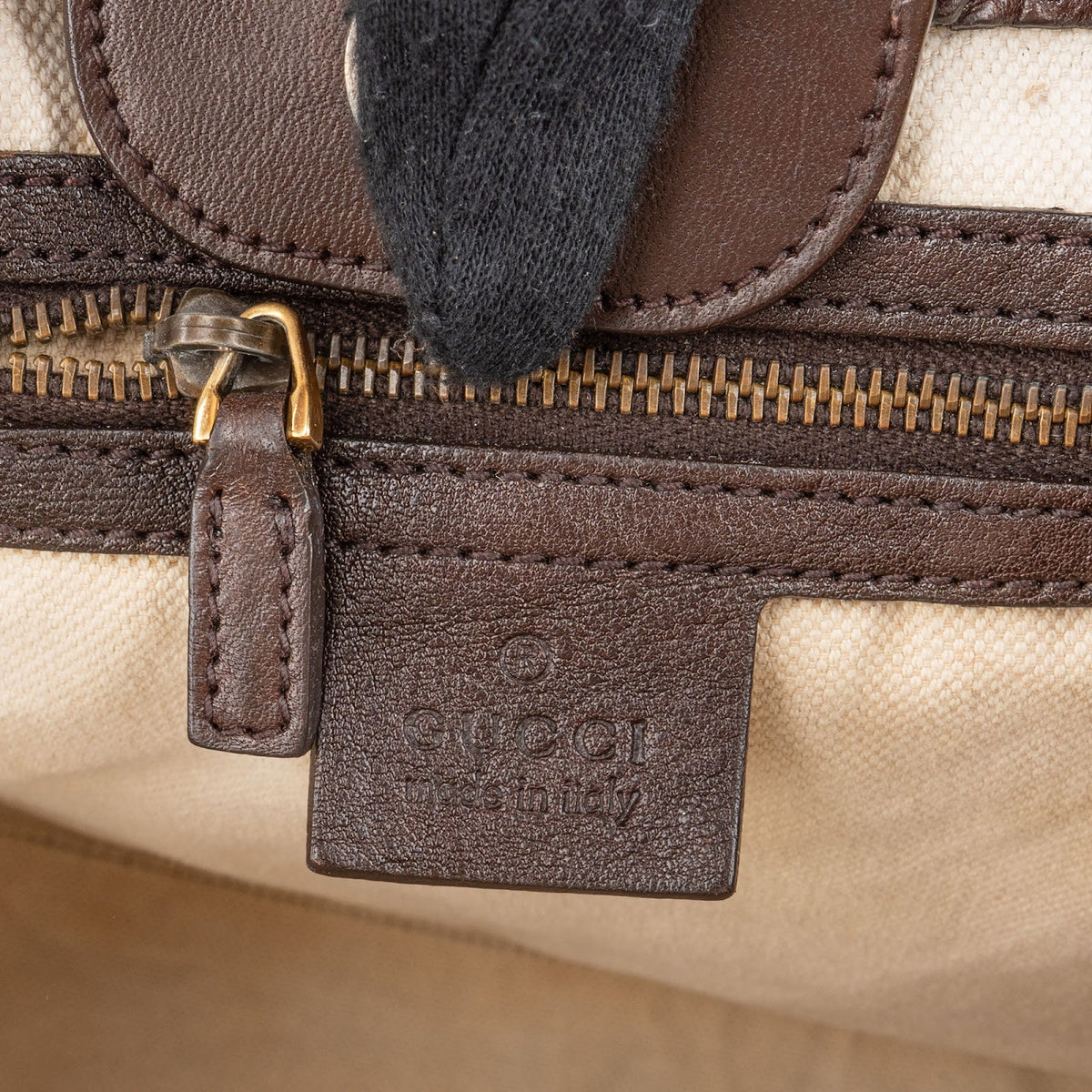 Gucci Monogram GG Canvas Leder Running Handtasche, Bild 11 von 12