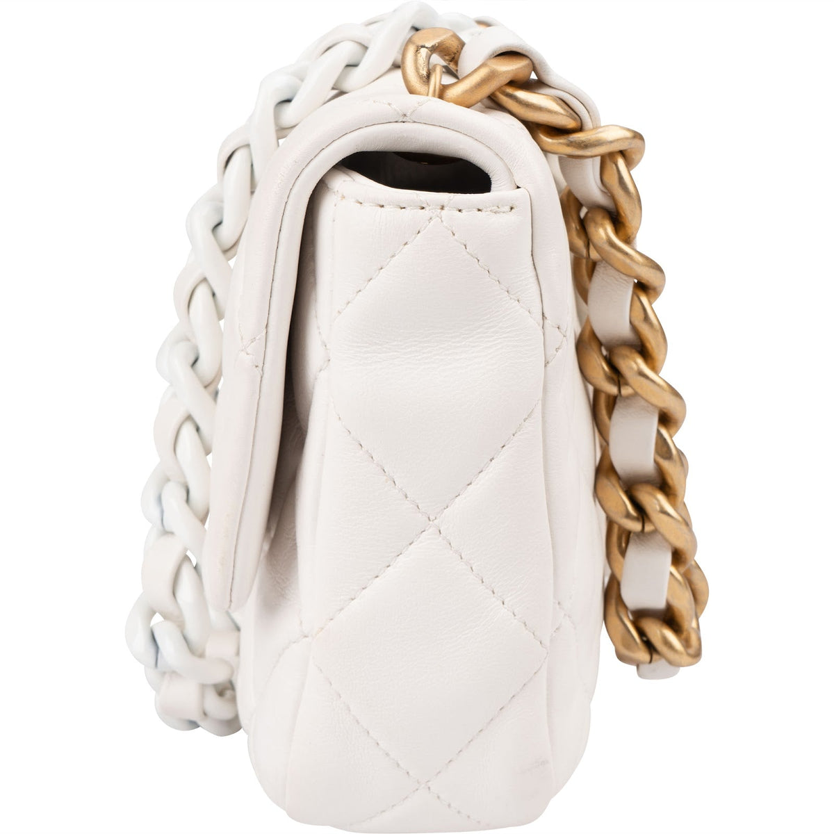 Chanel gewatteerde lamsleren tweekleurige Candy Chain schoudertas