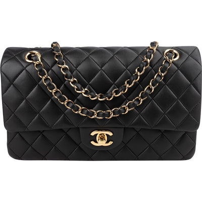 Chanel Quilted Lambskin Medium Double Flap Shoulder Bag