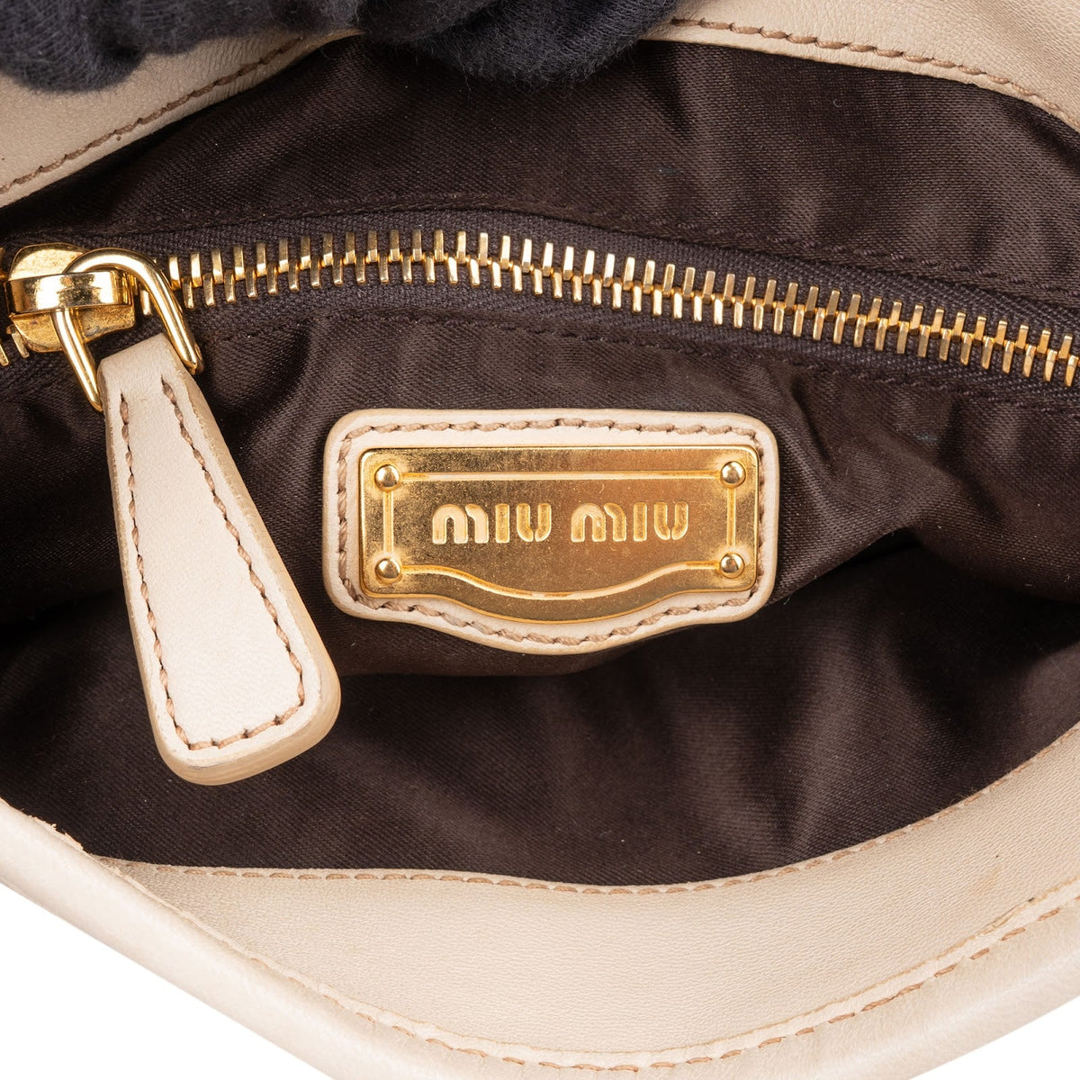 Miu Miu Matelassé Leather Coffer Handbag