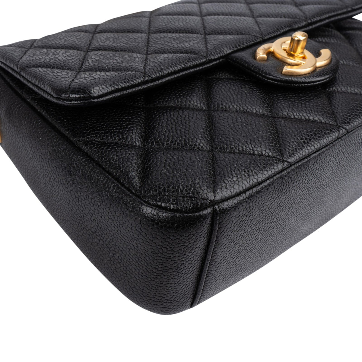 Chanel Caviar lederen Mini Rectangular Flap Coin crossbody tas