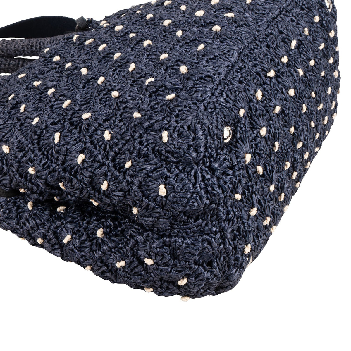 Prada Woven Raffia Polka-Dot Tote, Bild 8 von 12