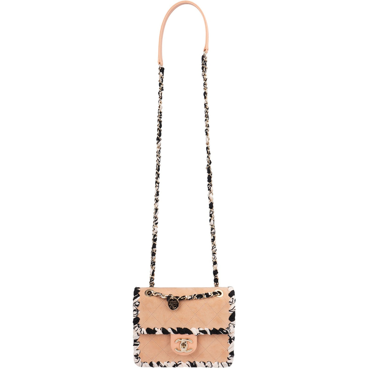 Chanel Wildleder Rectangular Single Flap Umhängetasche, Bild 10 von 14