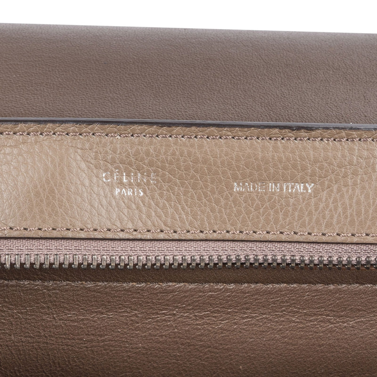 Borsa a mano Trapeze Céline in pelle di vitello martellata e camoscio