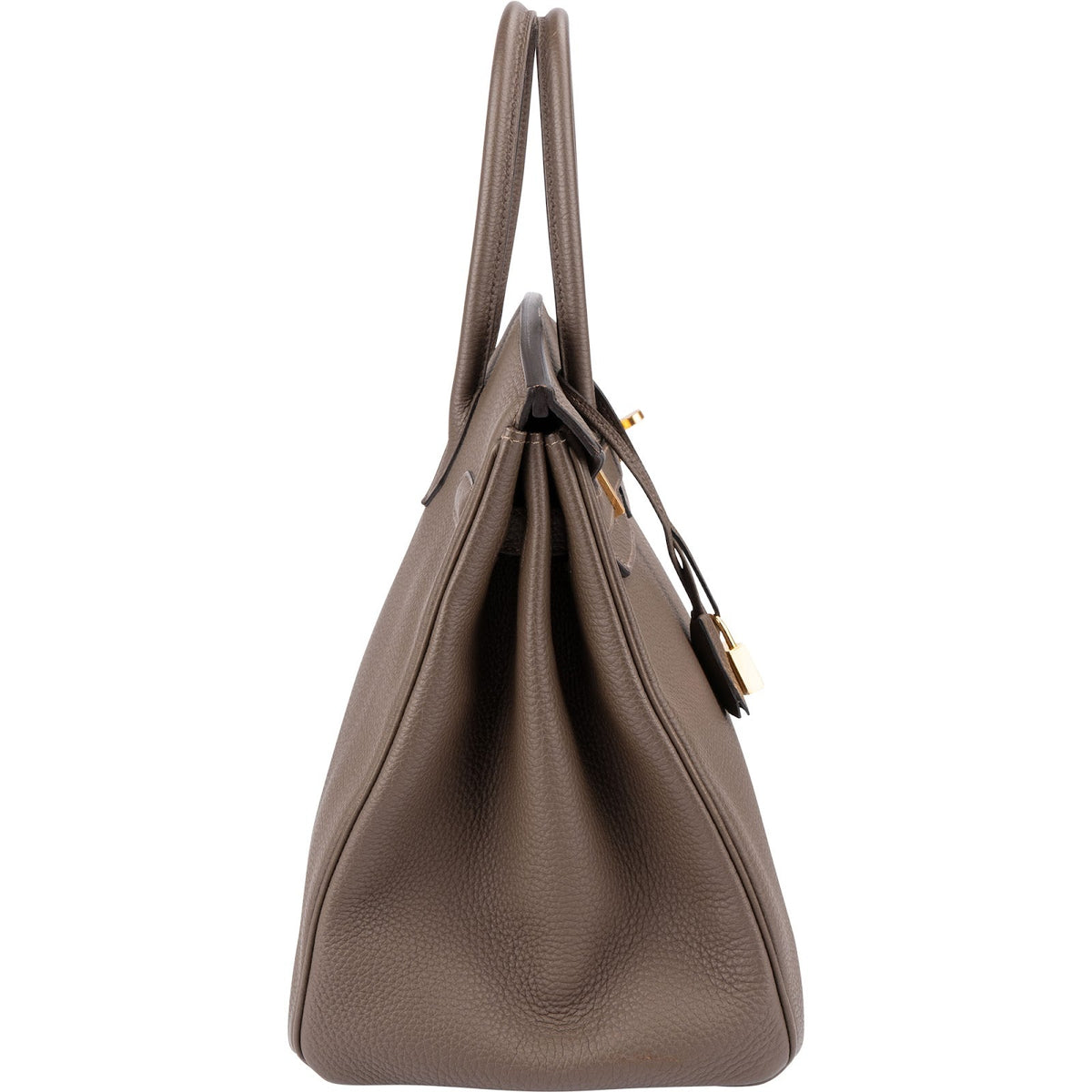 Hermès Birkin 35 handtas van taupekleurig Togo-leer