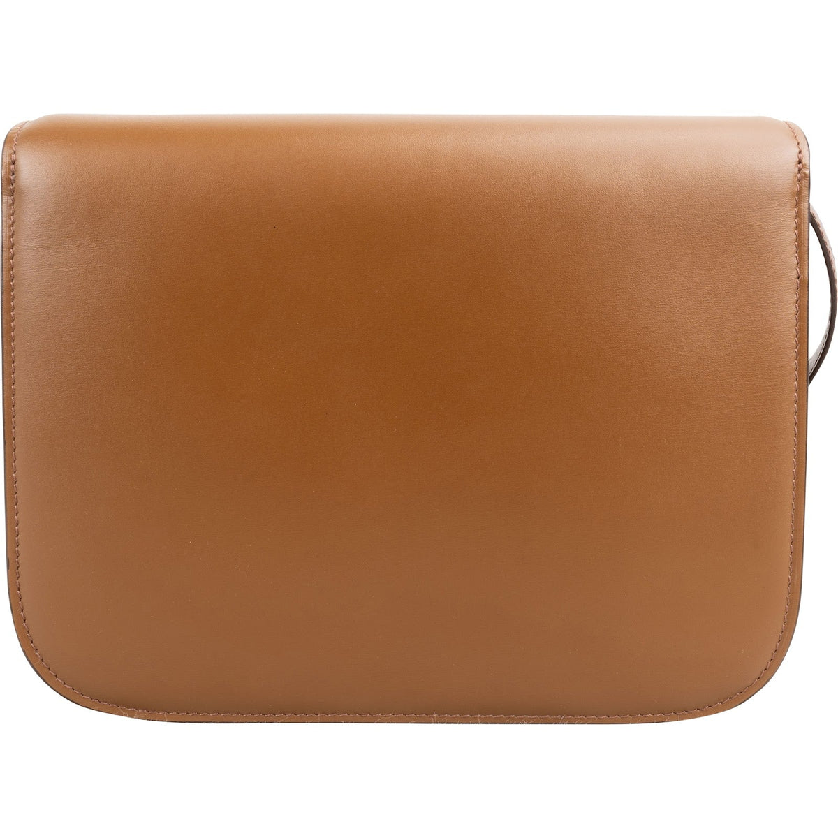 Celine Classic Box schoudertas van kalfsleer in de kleur bruin