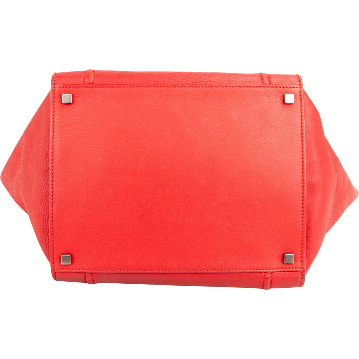 Bolso de mano Celine Large Luggage de piel de becerro Red Drummed