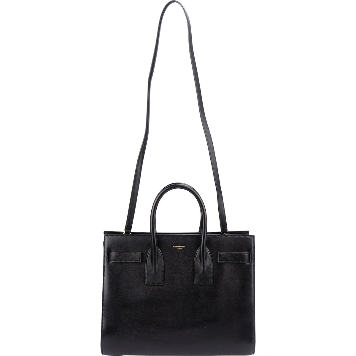 Sac à main Saint Laurent Sac De Jour en cuir noir