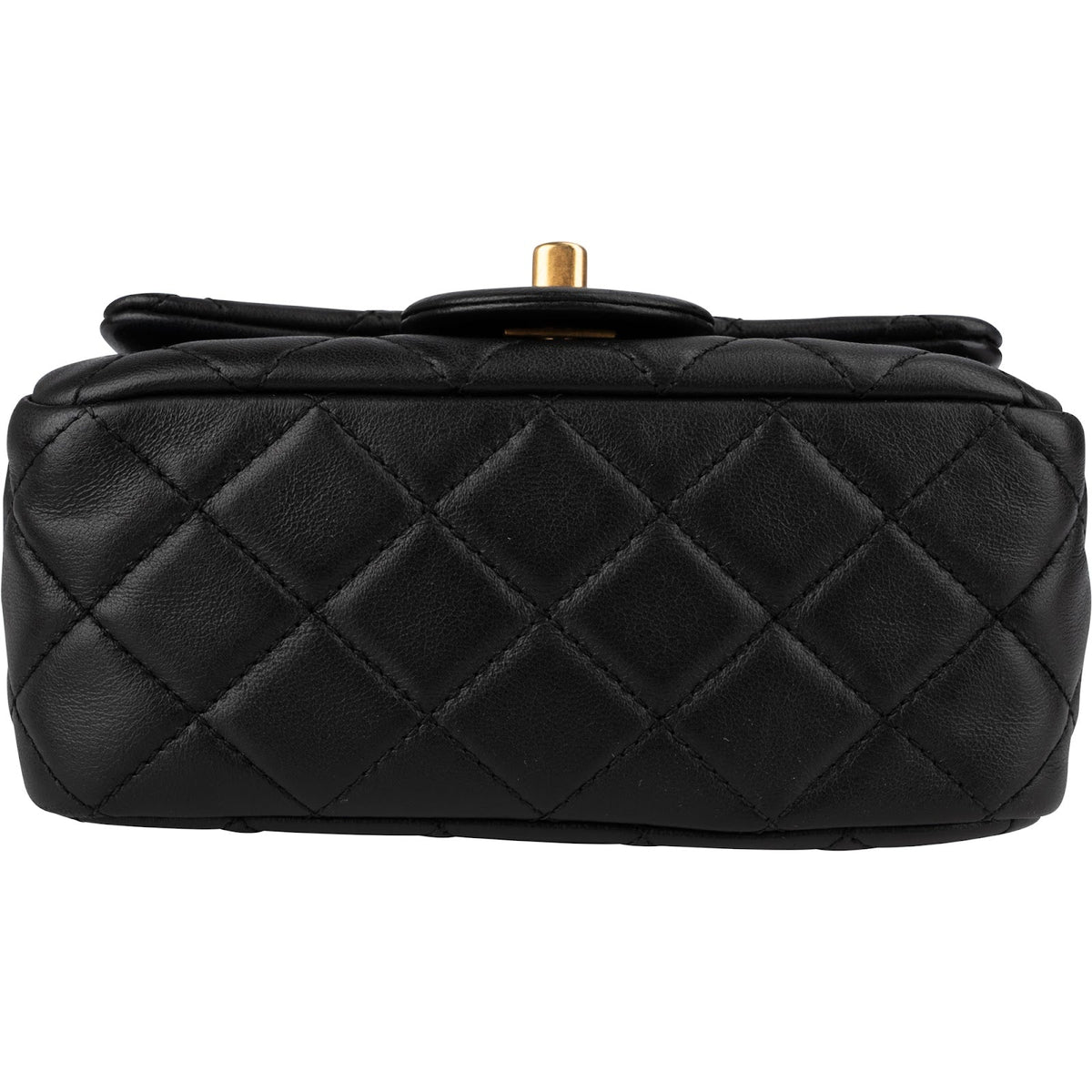 Borsa a tracolla Chanel Small Rectangular Single Flap in pelle di agnello trapuntata