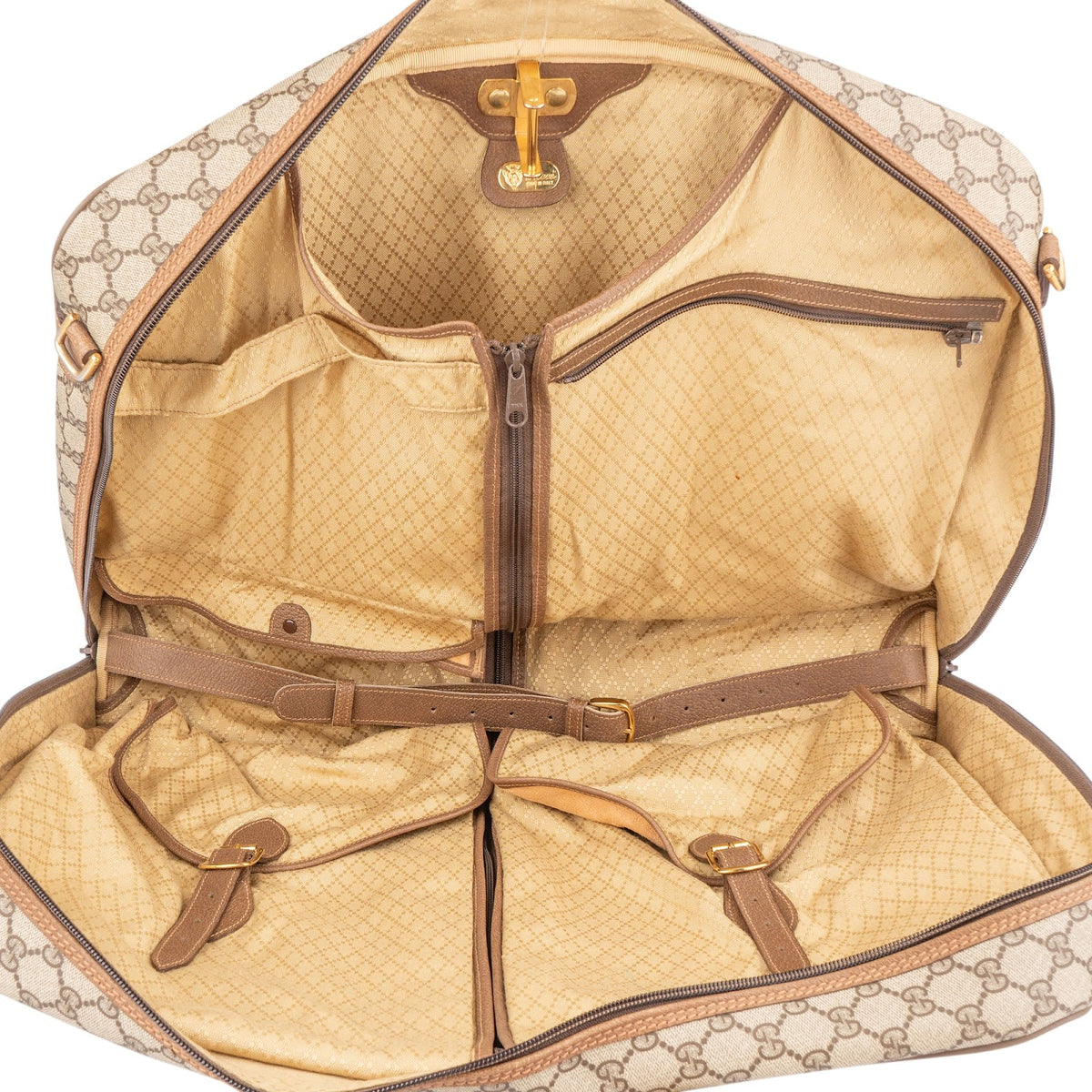 Gucci GG Supreme Vintage Zip Around 55 Reisetasche, Bild 8 von 11
