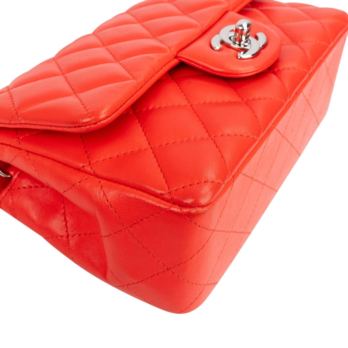 Chanel Lammleder Rectangular Single Flap Umhängetasche, Bild 7 von 14
