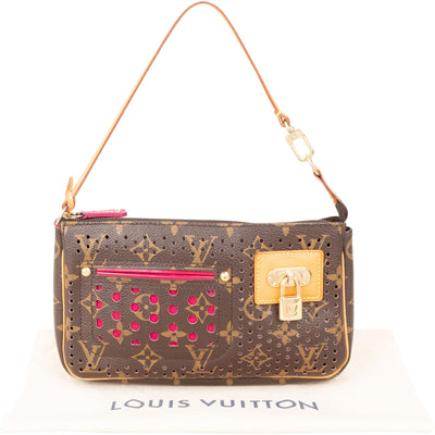 Bolso de mano Louis Vuitton Limited Perforated Monogram Pochette Accessoires