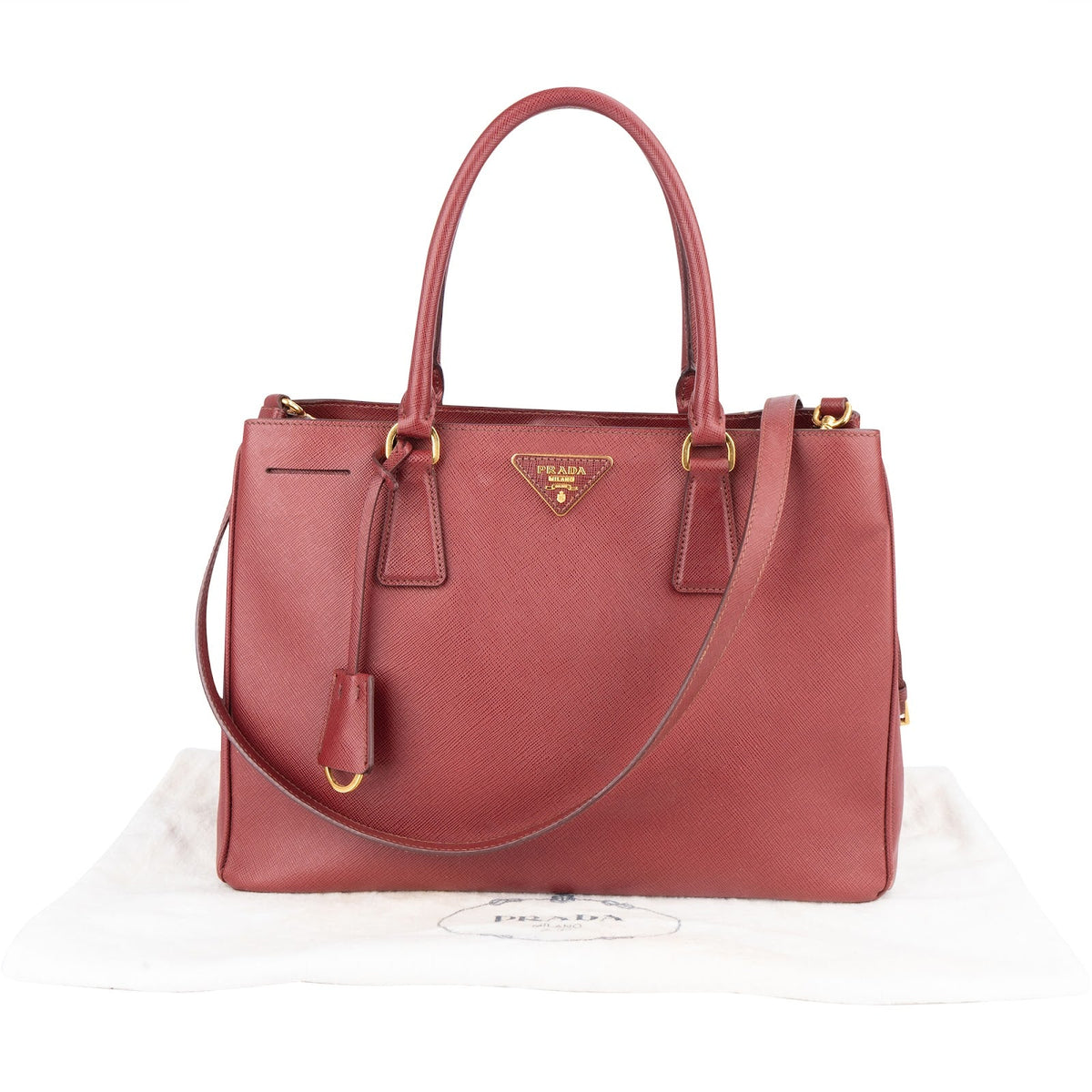 Prada Saffiano Leder Lux Galleria Handtasche, Bild 2 von 12