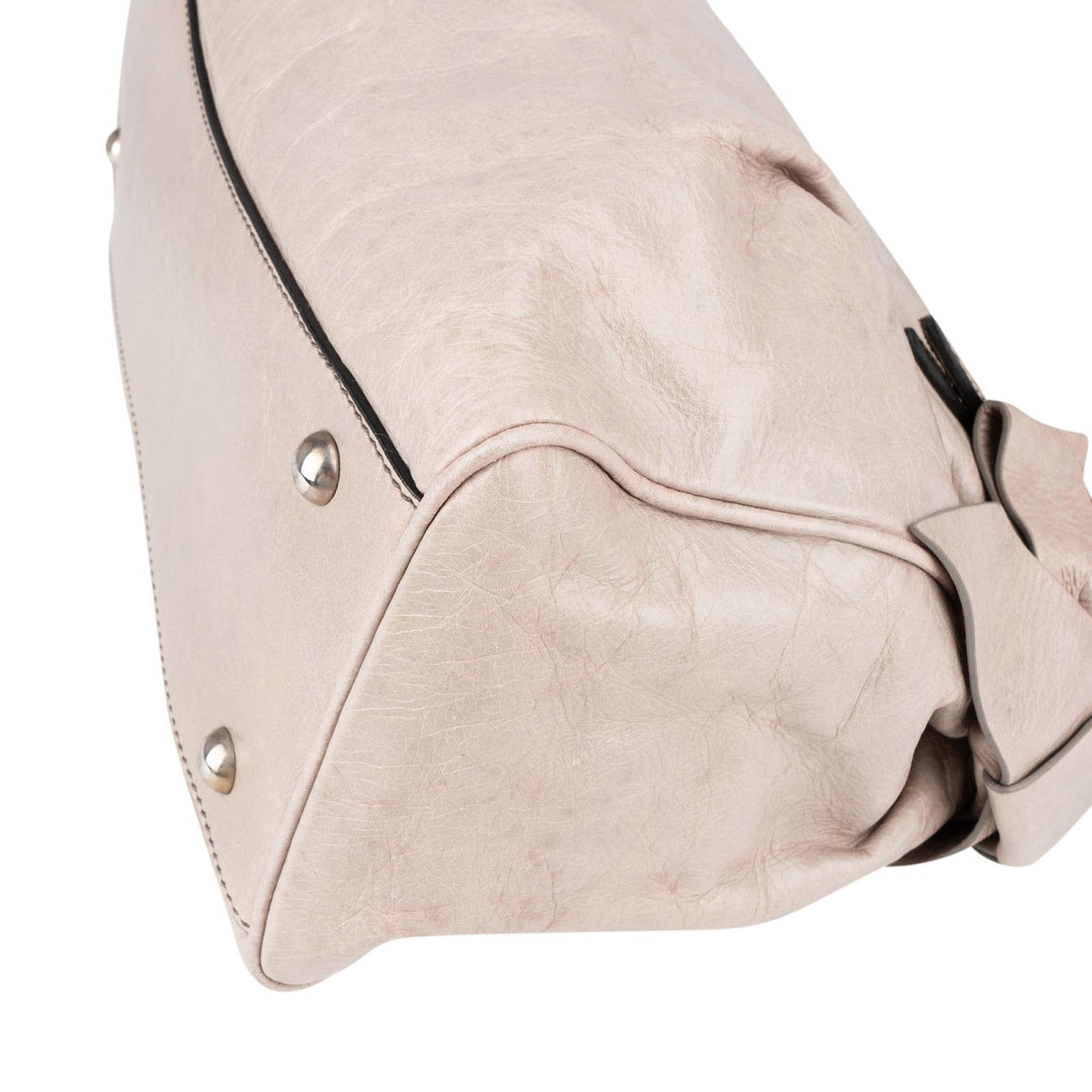 Miu Miu Vitello Lux lederen kleine hobo-handtas met strik
