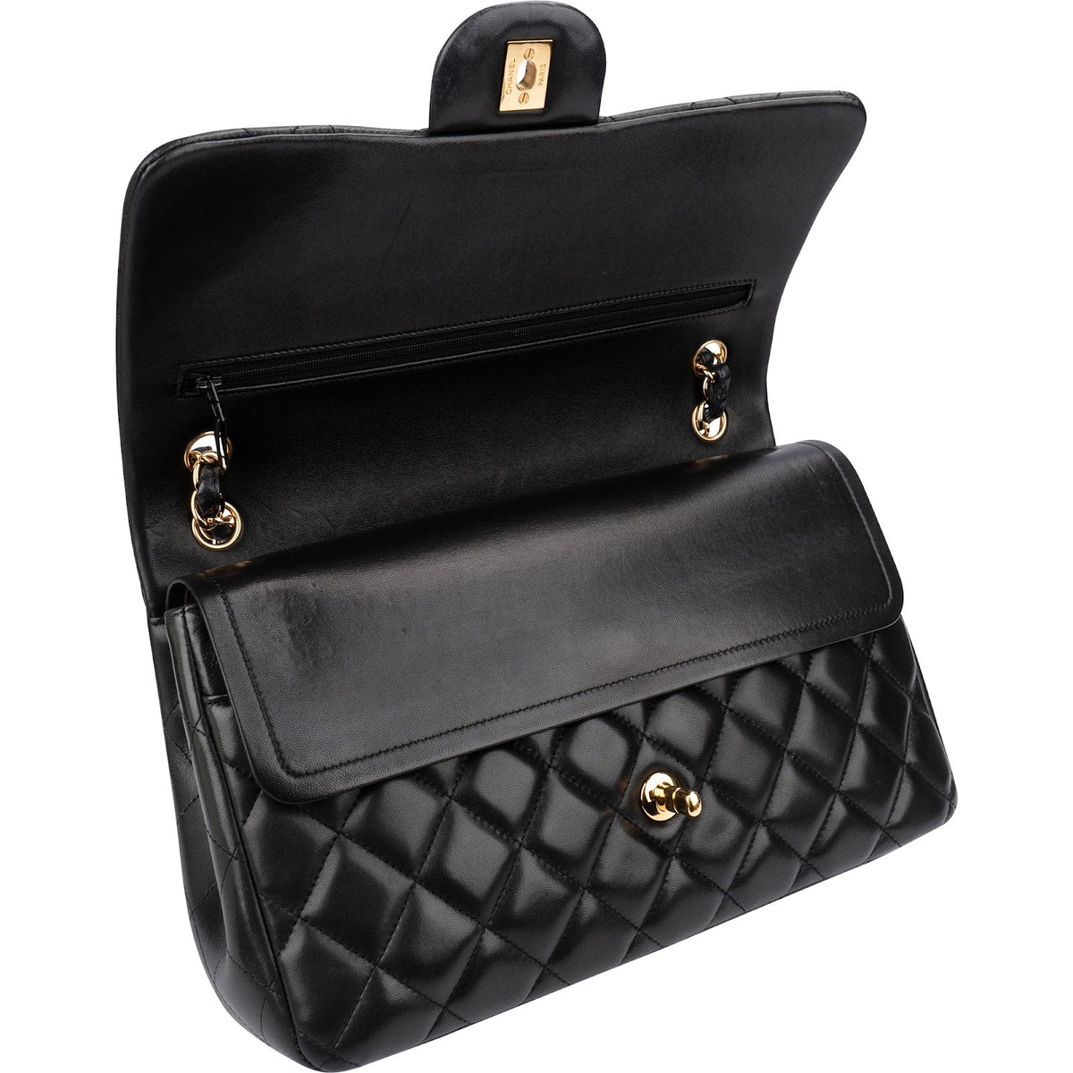 Chanel Jumbo Double Flap aus gestepptem Lammleder – Ansicht 12