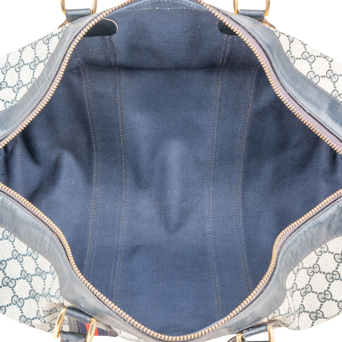 Gucci Monogram GG Supreme Web Boston Reisetasche, Bild 8 von 9