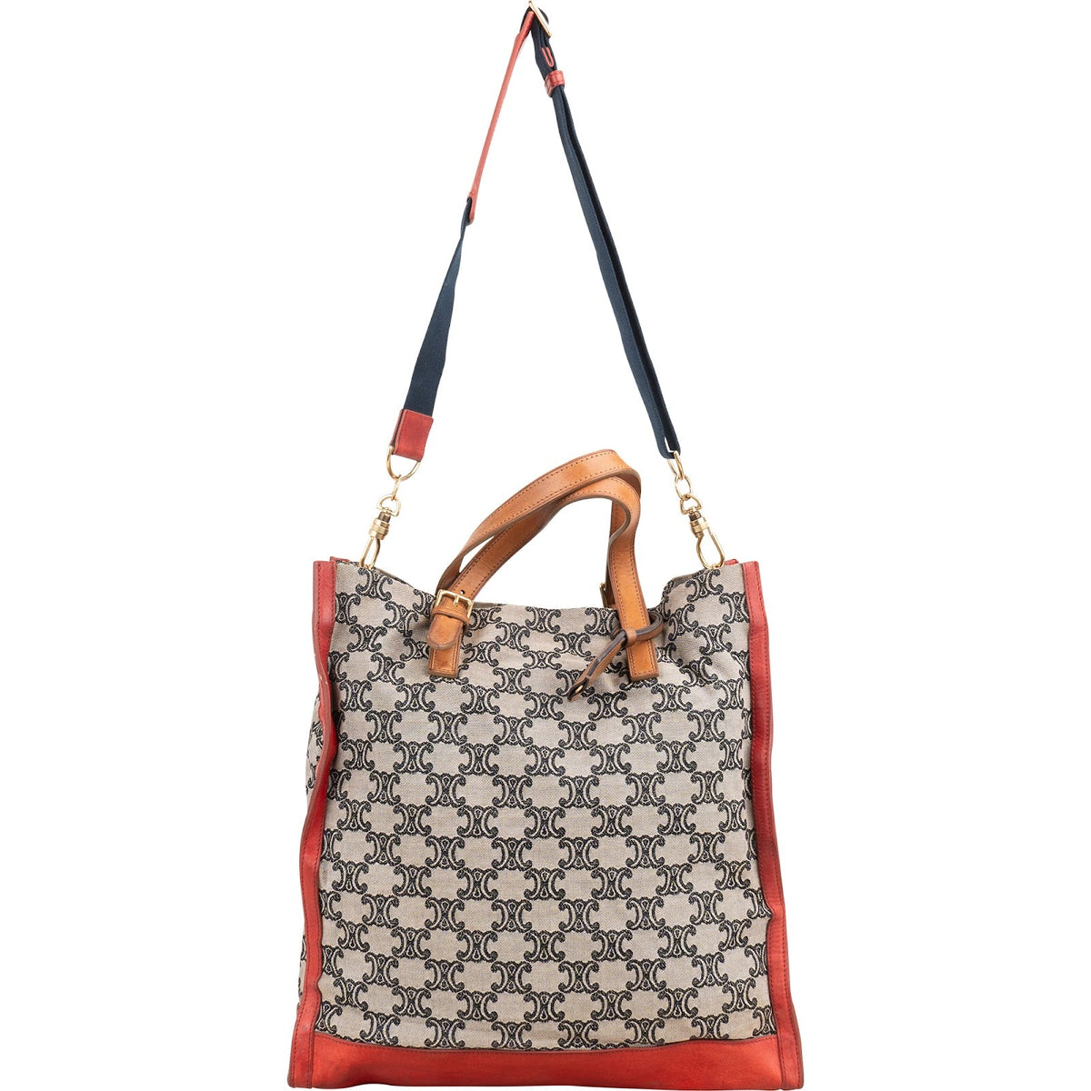 Celine Macadam Monogram Canvas Bicolor Leder Tote, Bild 8 von 11