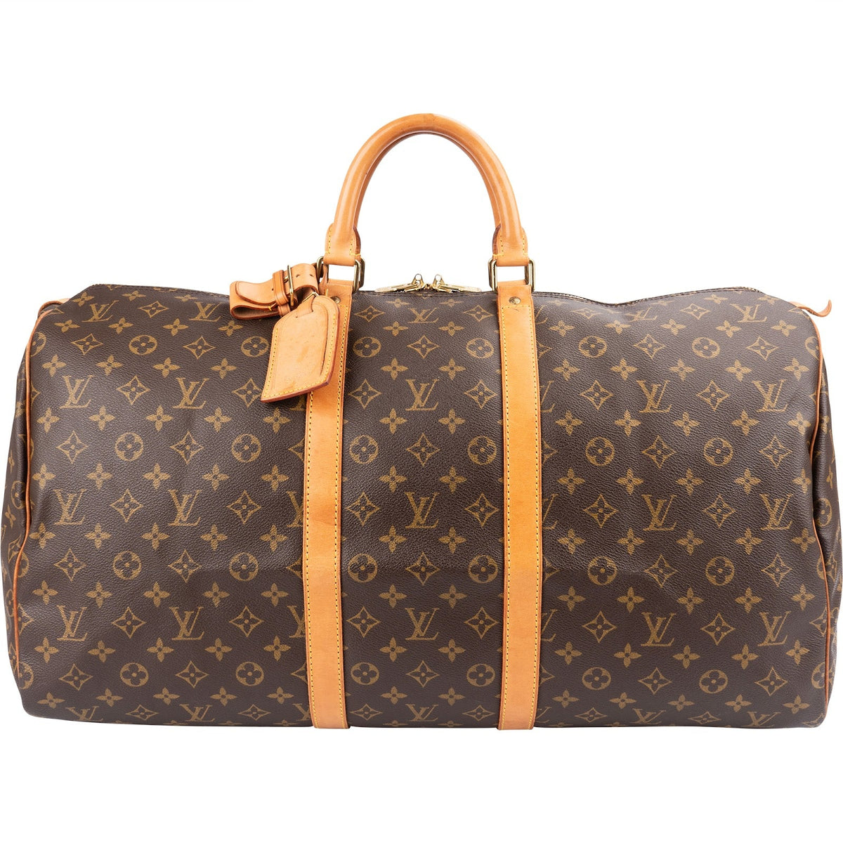 Sac de voyage Louis Vuitton Keepall 55 en toile Monogram