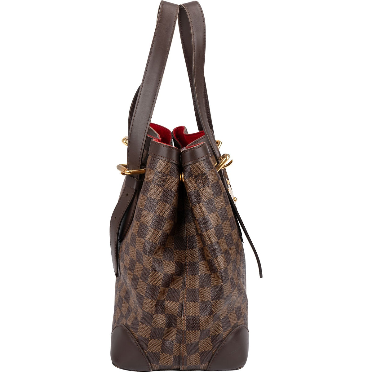 Borsa a spalla Louis Vuitton Monogram Damier Ebene Hampstead MM