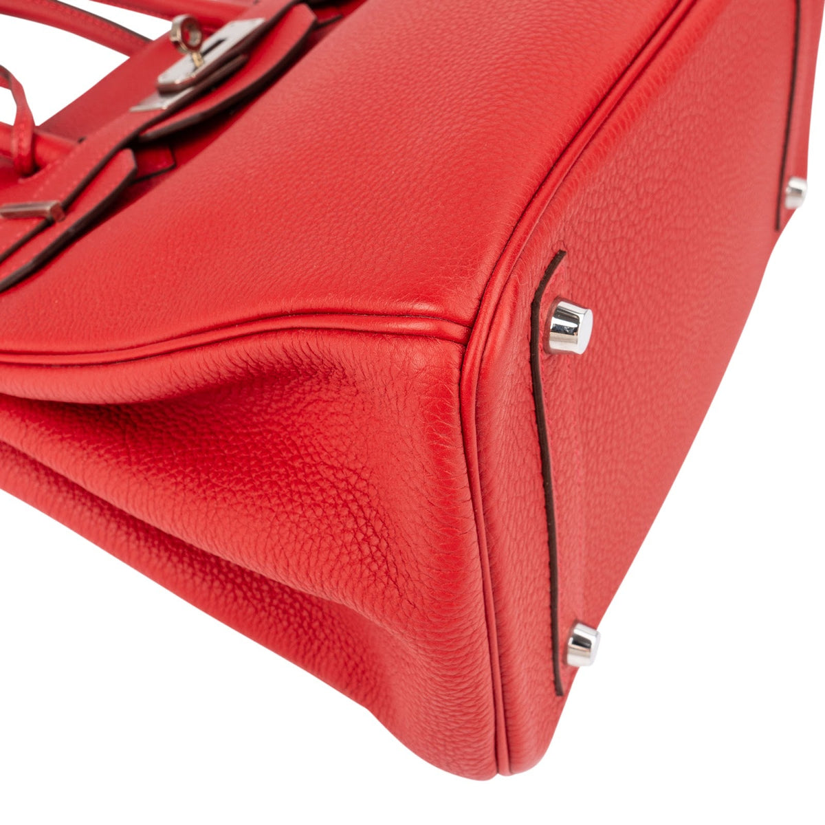 Hermès Rouge Garance Togo lederen Palladium Birkin 30 handtas