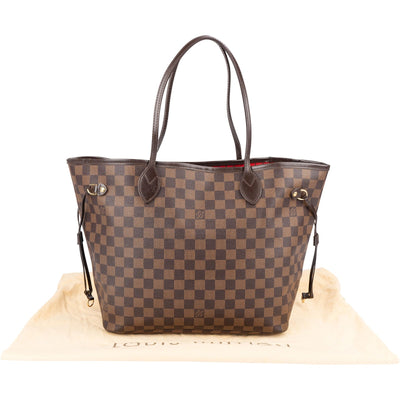 Louis Vuitton Monogram Damier Ebene Neverfull MM Shoulder Bag
