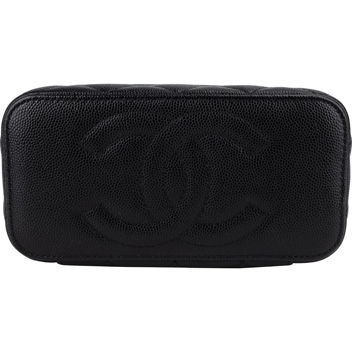 Chanel Quilted Caviar Leather Vanity Case Crossbody Bag