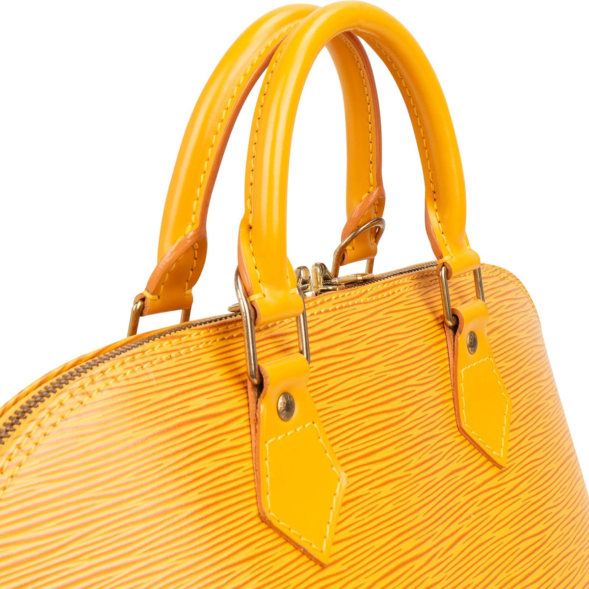 Louis Vuitton Alma PM aus gelbem Epi-Leder – Ansicht 3